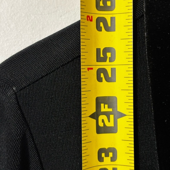 Chicos Travelers Size 2 US Large Velvet Trim Black Open Front Cardigan Jacket - Picture 7 of 9